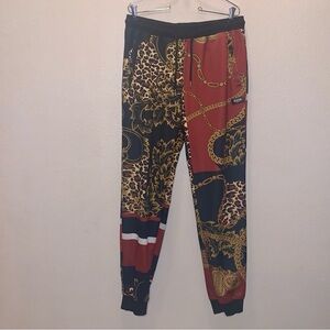 Reason Clothing Sweatpants Men’s M gold chain floral swag design Jogger Style